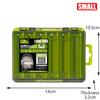 1PC 12 Compartments Fishing Tackle Organizer With 2 Buckle Plastic Clear Storage Case Double Sided Fishing Lure Boxes