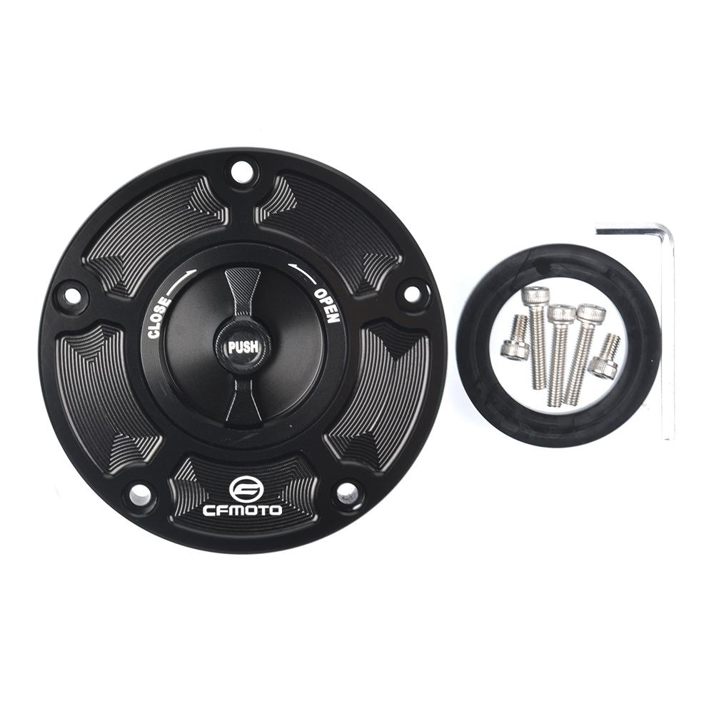 For CFMOTO 800MT 650NK 400GT 400NK 450NK 250NK 450SR 250SR CNC Fuel Gas Tank Cap Cover Aluminum Keyless Motorcycle Accessories