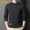 Men's Semi-High Collar Thick Knit Sweater