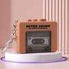 Cassette Recorder Music Key Chain Vintage Music Box Pendant  Home Decoration