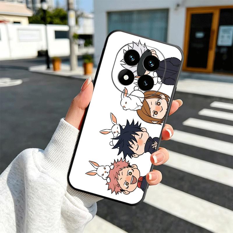 

Cartoon Cute JUJUSU Anime Soft Phone Case for Xiaomi Redmi Note 12 13 14 15 Pro Plus 11 12S 11S 11T 10 4G Black Cover Back Shell Redmi Note11ProPlus