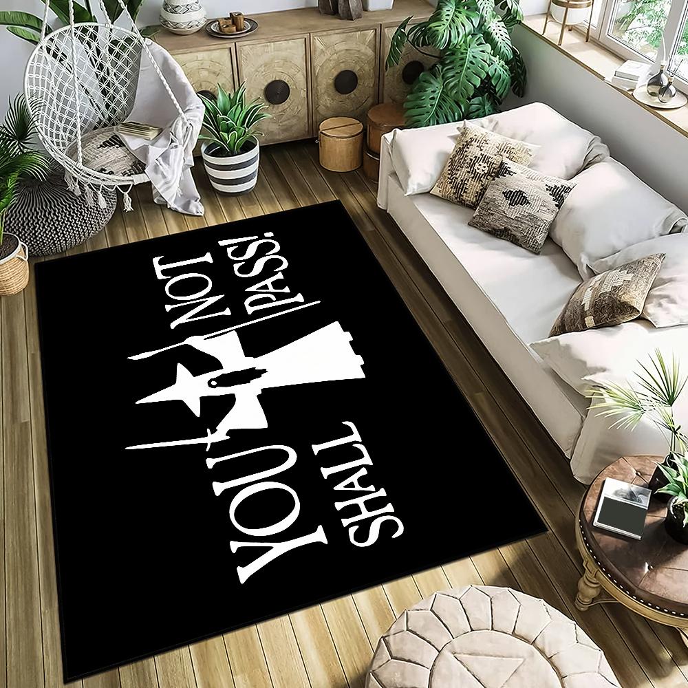 You Shall Not Pass Small Carpet Anti-Slip Kitchen Bedroom Handmade Tufted Rug Carpet Living Room G-GandalfS Entrance Decoration