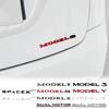 1Pcs Car ABS Badge Letter Label Space X Logo Tail Trunk Sticker For Tesla SpaceX Model 3 Model Y Model S Model X DUAL MOTOR Coil