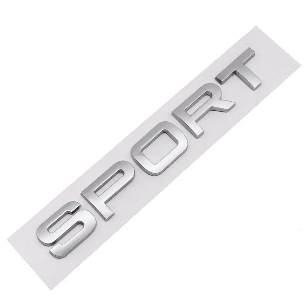 3D ABS SPORT Letters Emblem Car Rear Trunk Badge For Discovery Evoque L494 L320 Sport Sticker Accessories