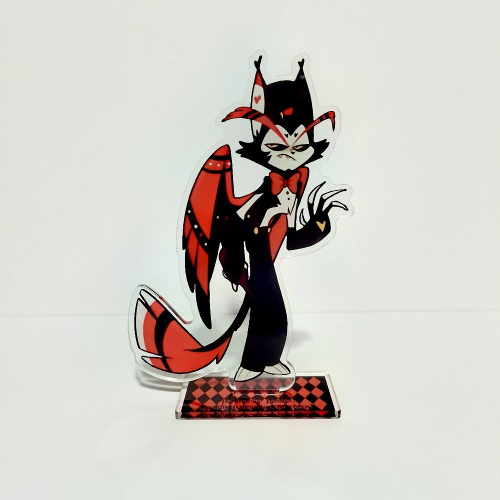 Hazbin Alastor Hotel Morning Cosplay Stand Anime 15cm Acrylic Cartoon Model Standing Birthday Presents Bag Decoration Set Premium Quality