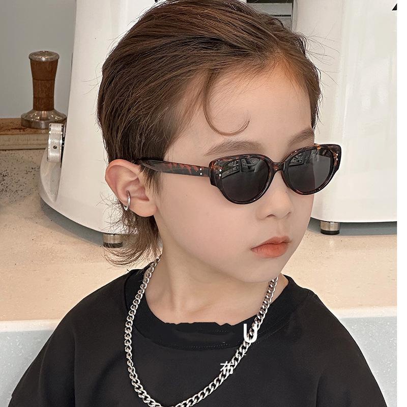 Kids UV400 Sunglasses for Boys Girls Retro Sun Glasses Cute Baby Sunshade Eyewear Outdoor Sunscreen Protection