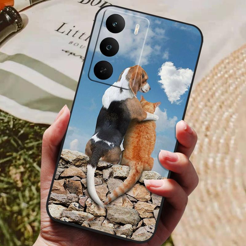 For OPPO Realme C71 Case Soft Silicone Luxury Shockproof Cover for Realme C73 TPU Coque Cute Cat Funda Shell RealmeC71 4G Global