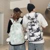Schoolbag Female High Value Ins Niche Design Tie-dye Versatile Waterproof Backpack Multi-compartment Junior High School Student Schoolbag