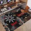 Custom Rug Slipknot Pattern Print Name Text Soft Non‑Slip Floor Carpet for Home Indoor Decoration