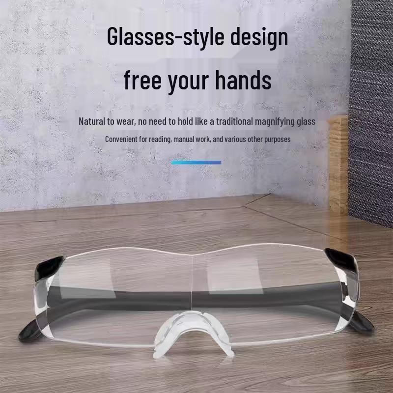 Frameless Edge-Cut Ultra-Light Anti-Blue Light Reading Glasses for Seniors with Anti-Slip Headband