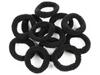 Donegal Black Hair Ties Medium 12 Pack