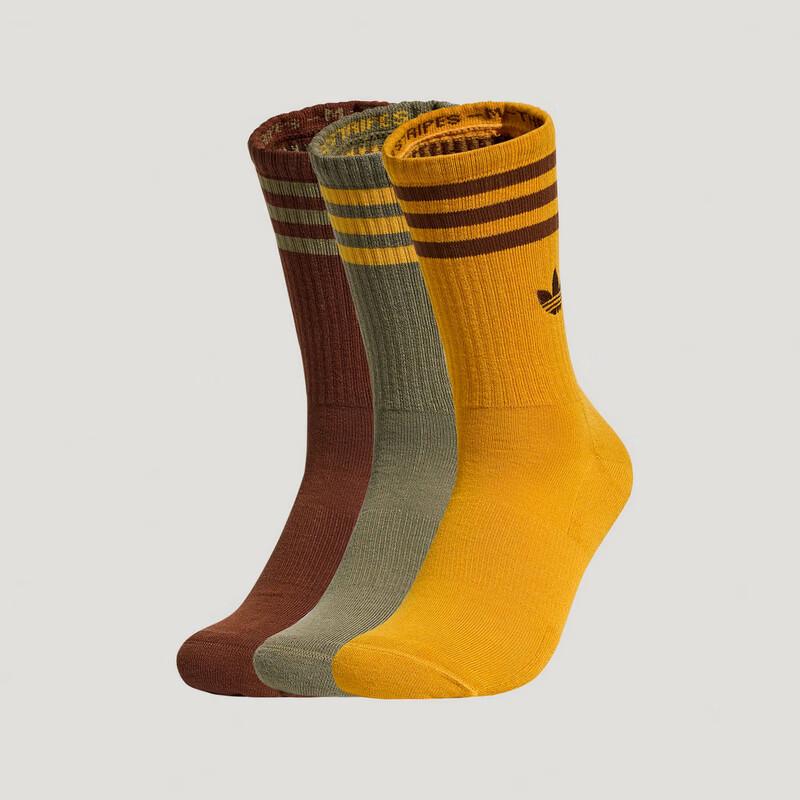Adidas Originals KW1161 Unisex 3-Pack Casual Socks M