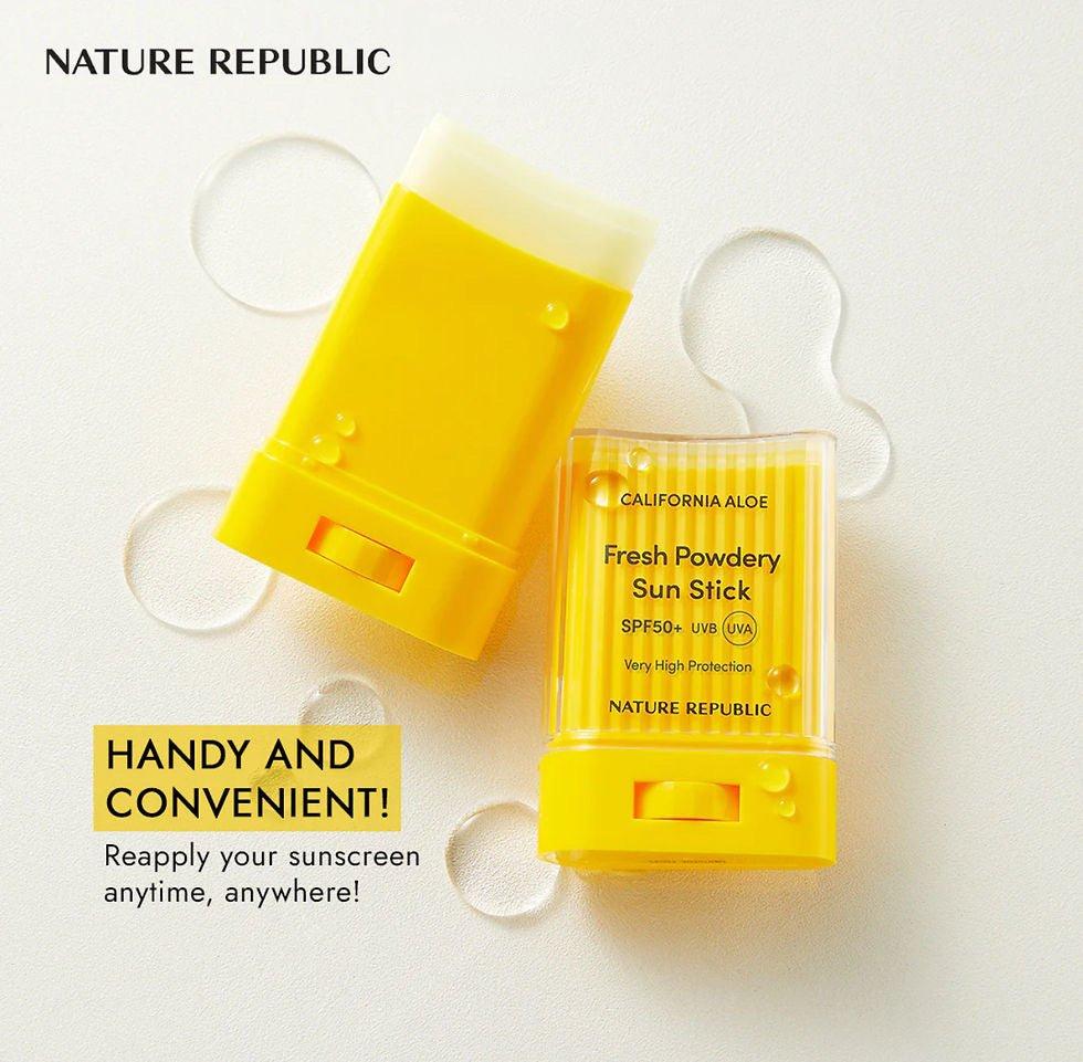 Nature Republic California Aloe Fresh Powdery Sun Stick SPF 50+ PA++++ 24g