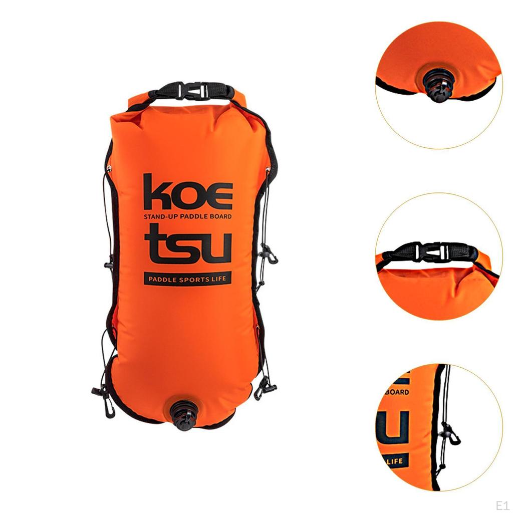 Плавательный круг с сухим мешком из нейлона с двумя воздушными камерами для безопасного плавания