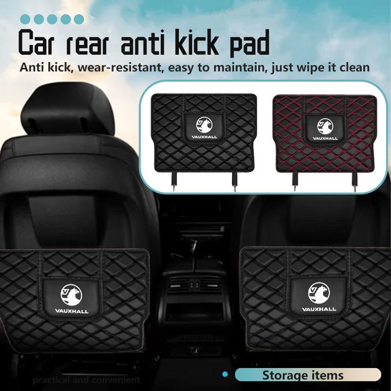 Car Seat Back Protection Anti-Kick Pad Rear Seat Storage Bag Auto Accessories For Vauxhall VXR8 Insignia Vivaro Zafira Combo