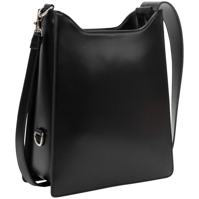Calvin Klein Minimalist Textured Letter Trend Crossbody Bag Women bags Black DH3586-001