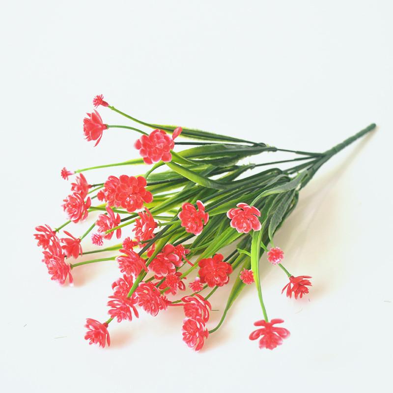 

Flowers Outdoor Artificial Plants For Hanging Planter Home Decor Window Porch красный