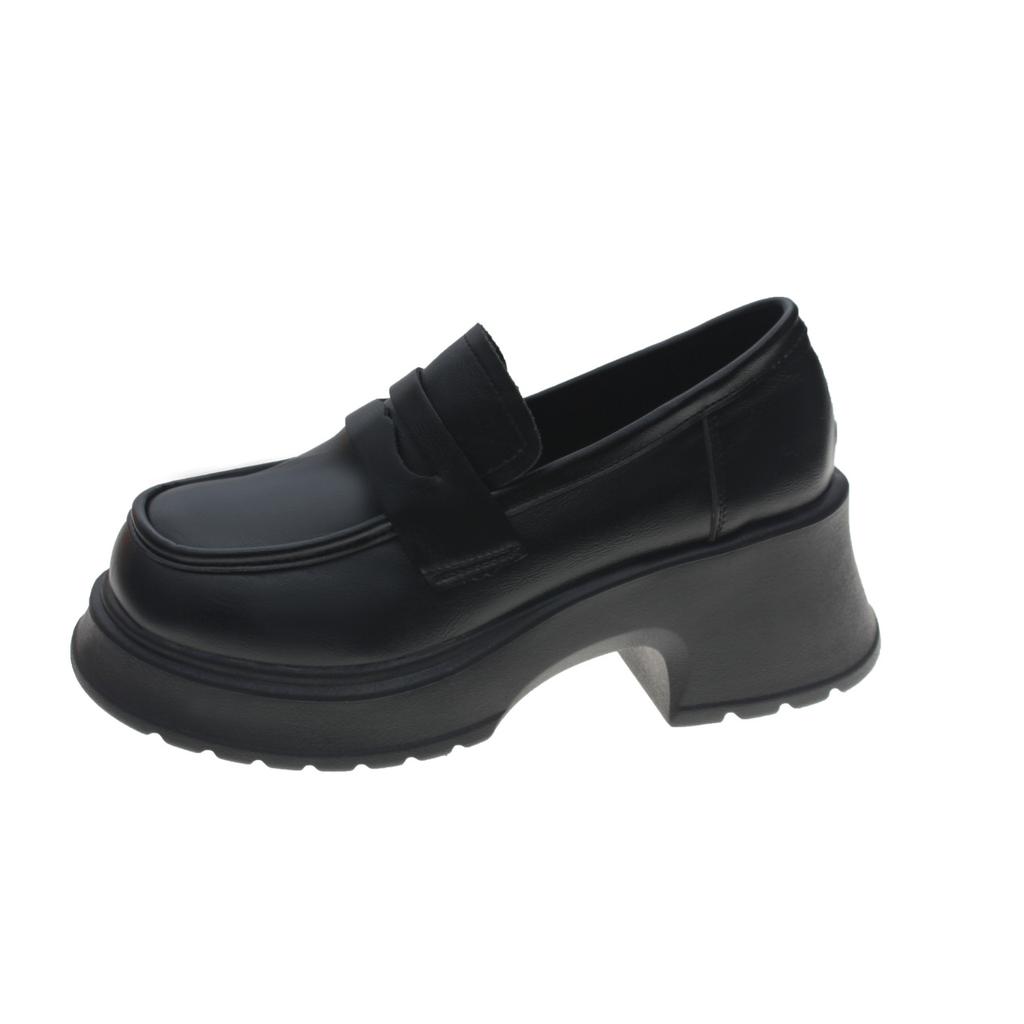 Soft-soled small leather shoes women's new retro muffin-soled shoes single shoes