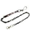 Retro Punk Cowhide Wallet Chain with Ghost Head Buckle - Men's Anti-theft Hip Hop Style