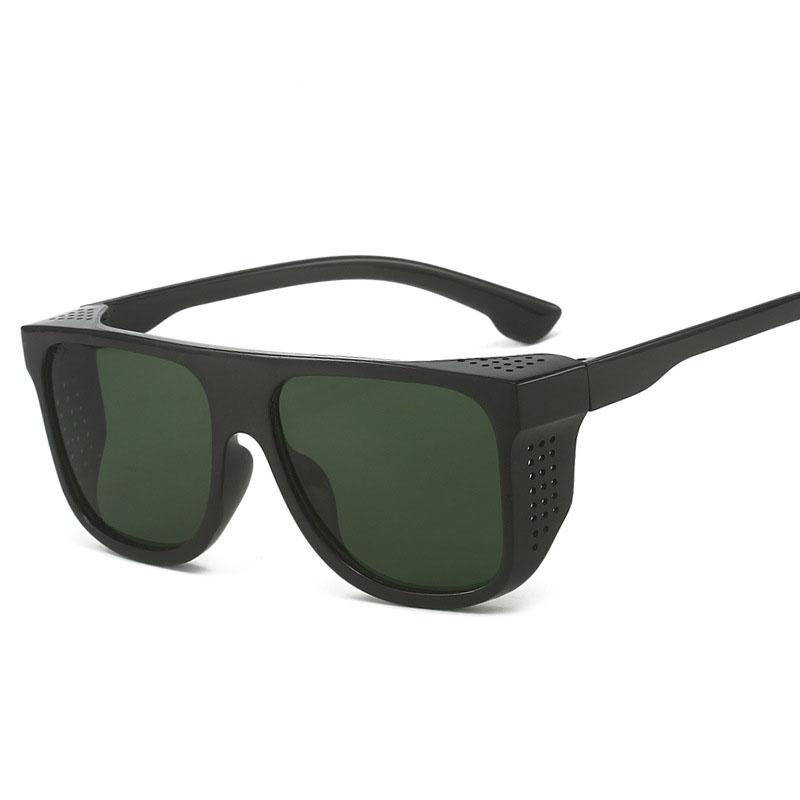 European American Stylish Men Sunglasses Vintage Square Shape Sun Glasses for Man Outdoor UV Protection Hiking Sunglass