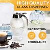 Honey Pot Honey Jar Storage Container Clear Acrylic Honey Dispenser Syrup Jar Storage Bottle Holder Kitchen Portable Storage Pot
