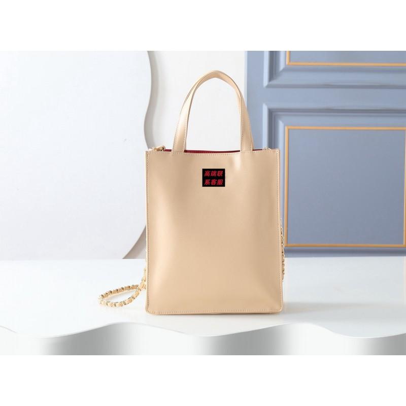 Minimalist Leather Tote Bag - Versatile Crossbody Shoulder Work Large Capacity