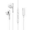 Half-in-ear Mobile Phone Wired Cable Control Earphones with Good Sound Quality Original TYPE-C Earplugs
