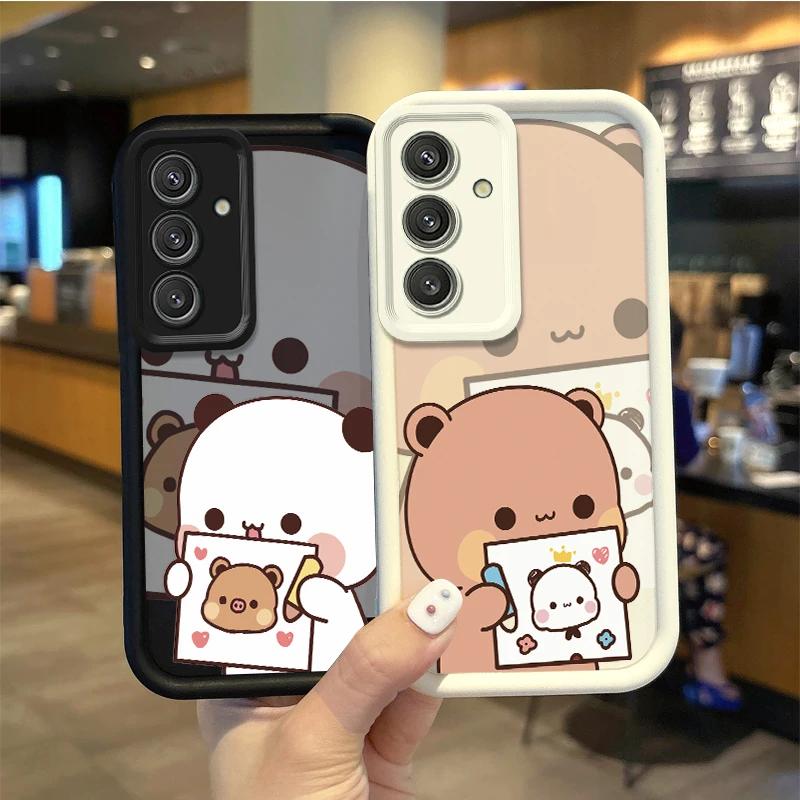 BUBU DUDU Couple Case For Samsung Galaxy Case S24 S23 S22 S21 Ultra Plus Fe A55 A54 A53 A52 A35 A25 A15 A14 5G Phone Y2k Cover