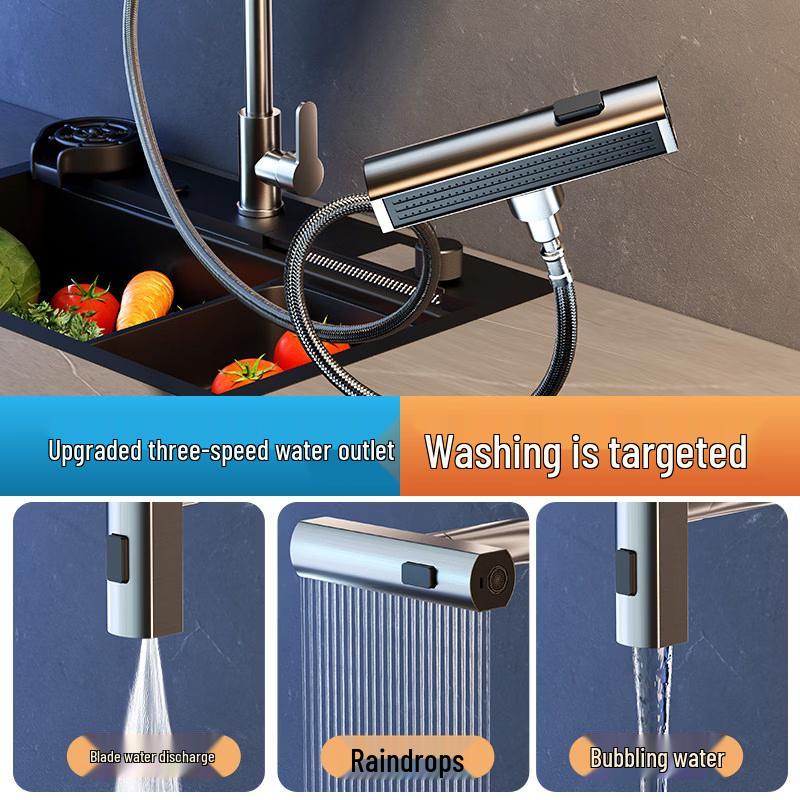 Yuanbin Yanno Kitchen Pull-Out Waterfall Faucet