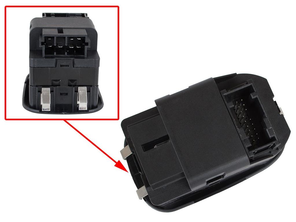 Peugeot 206 1998- KOMBINIERTER Schalter für elektrische Fensterheber und Spiegel