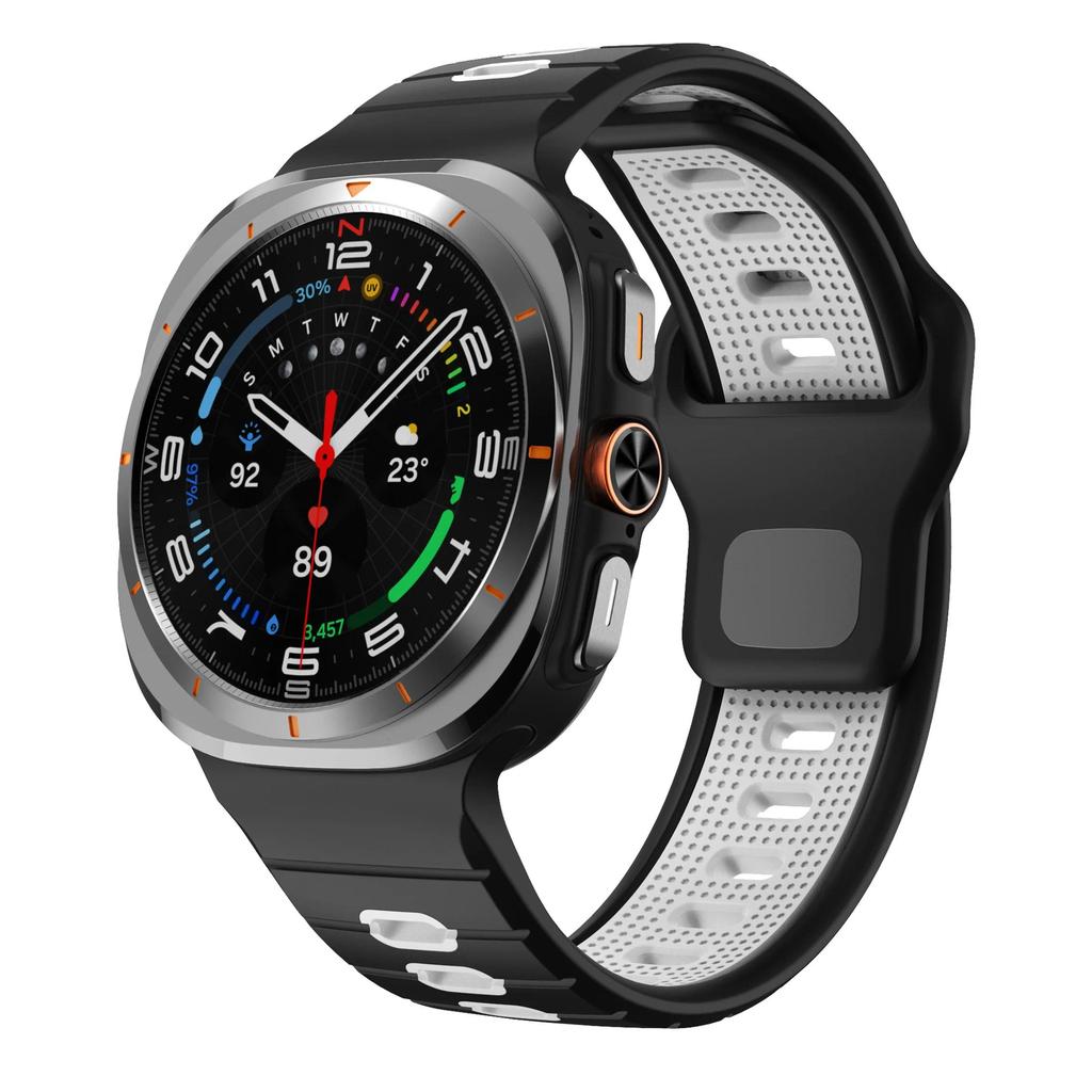 Silicone Band for Samsung Galaxy Ultra 47mm Sport Soft Breathable Replacement Bracelet for Galaxy Watch 7 Ultra Strap Wristband