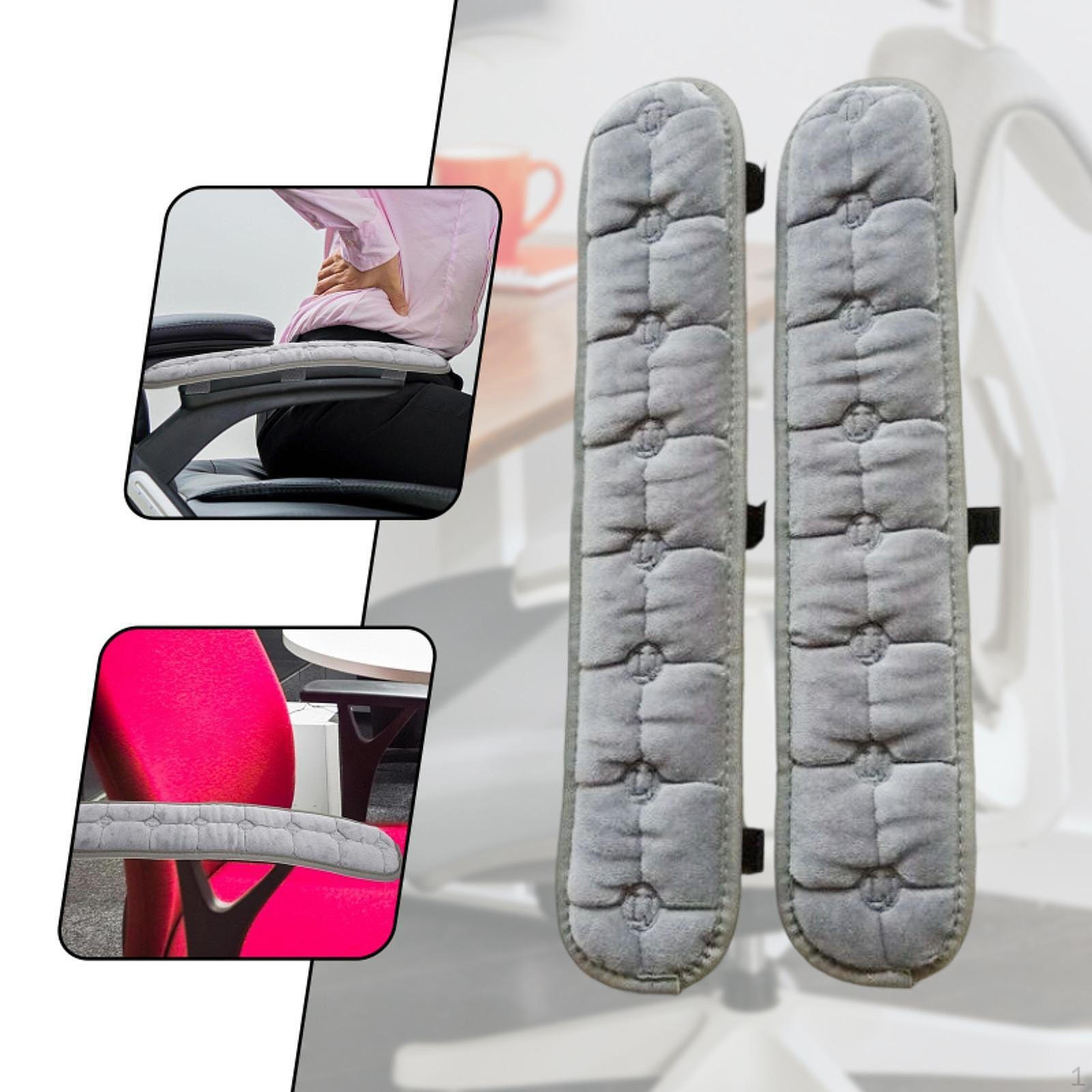 2 штуки Подушка подлокотника кресла Офисная подушка Поддержка локтя Подлокотник Бархатный материал Style A