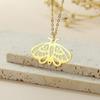 Unisex Aesthetic Punk Style Moth Necklace Elegant Gothic Style Necklace with Animal Pattern Pendant for Fashion Lovers
