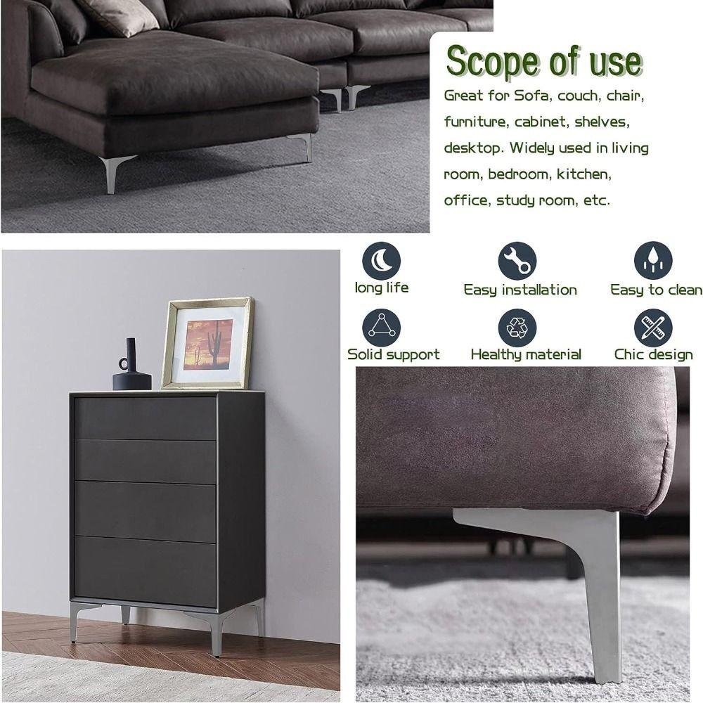 Triangle Furniture Legs Replacement Cupboard Sofa Chair Feet  Furniture Accessories