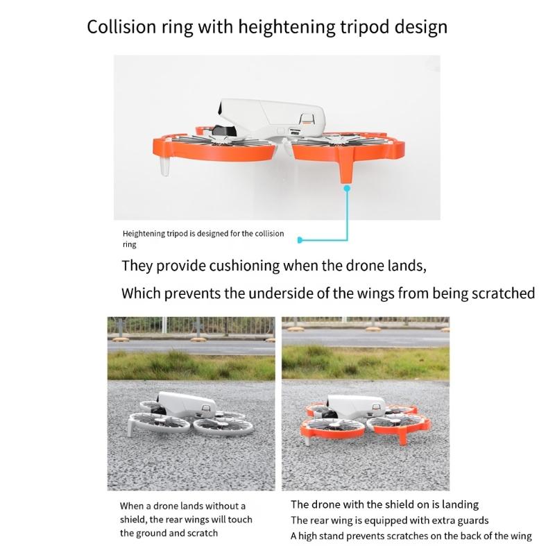 Protective Bumpers Rings for Flip Drones Accessories Propellers Guard AntiCollision Impact Protectors Props Bumpers Guard