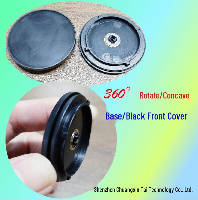 360° Rotating Retractable Magnetic Phone Holder with Grooved Flat Cover