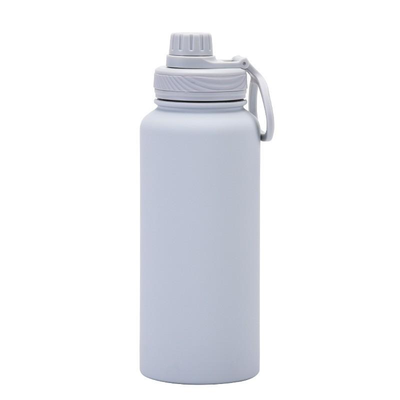 1L Stainless Steel Vacuum Insulated Water Bottle With Wide Mouth Portable Outdoor Sports Travel