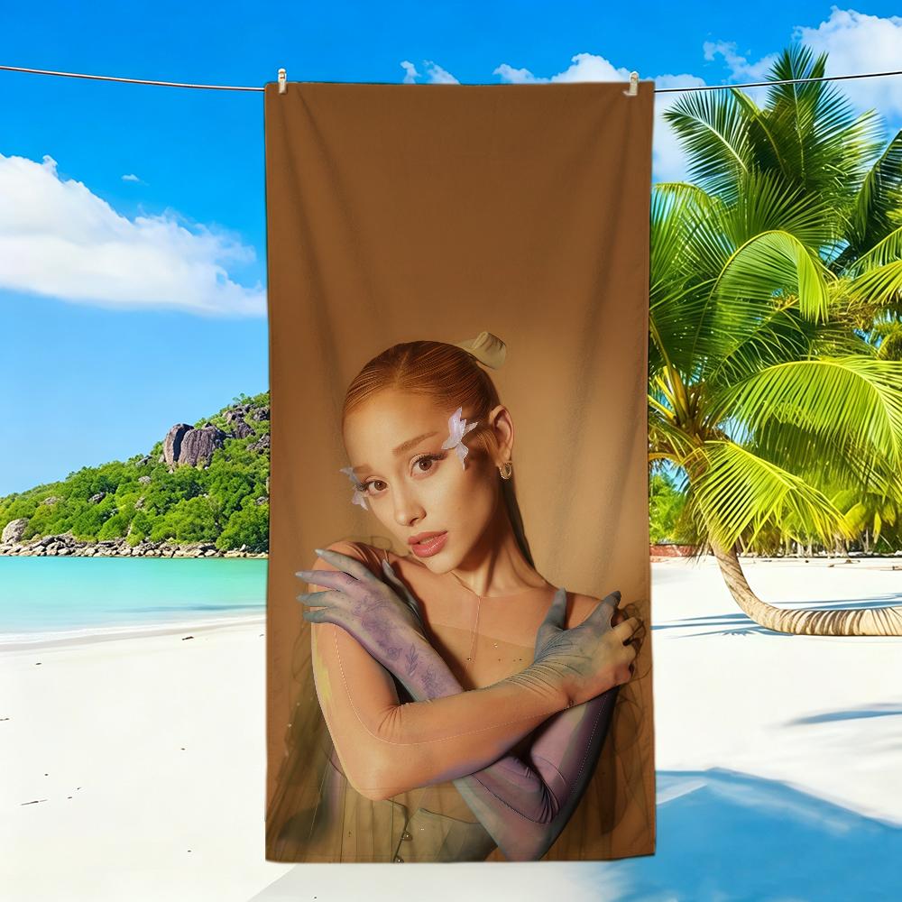 Singer A-Ariana G-Grande Towel Sports Quick Dry Travel Camping Sandproof Soft Light Large Beach Towel
