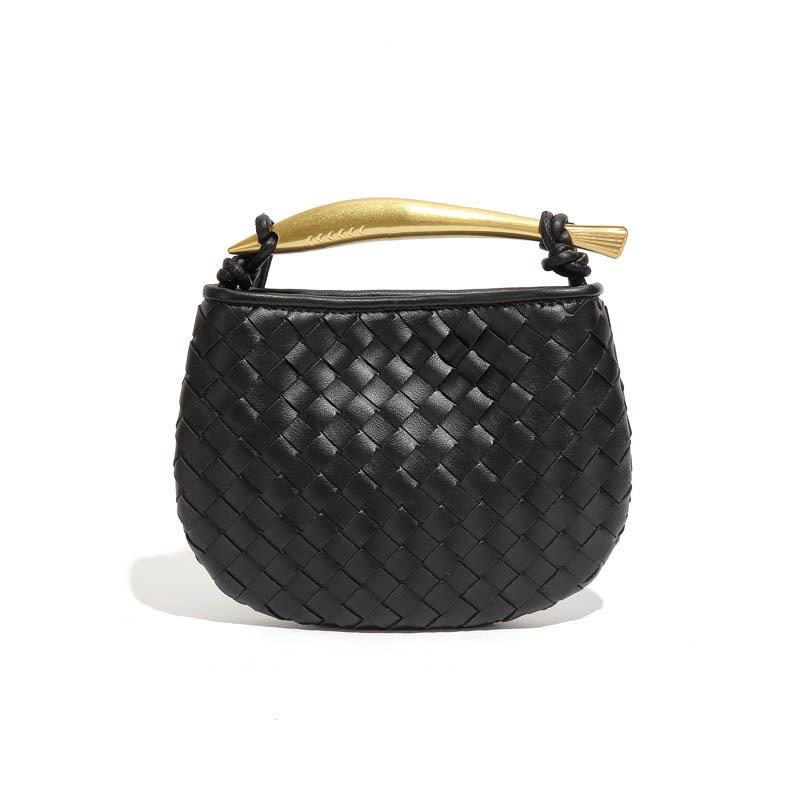JMG Bags Sardine Serie Handgeweven Tassen, Modieuze en Casual Mini Handtassen, Trendy Enkelvoudige Schouder Crossbody Dames Tassen