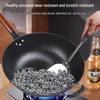 Traditioneller Gusseisen-Wok mit flachem Boden - Antihaftbeschichtet, keine Beschichtung, geeignet für Gas- und Induktionsherde.