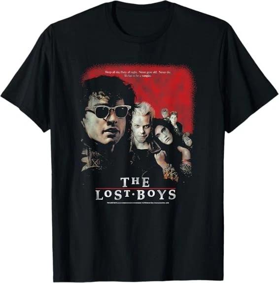 The lost boys distressed movie poster 80 s vampire horror tshirt 4XL