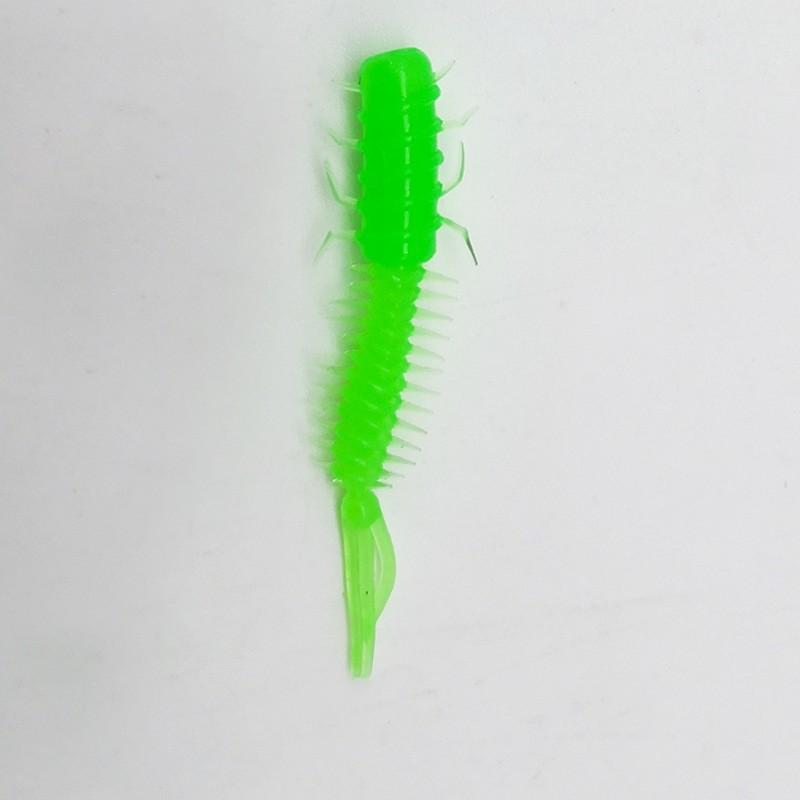 Luya Soft Bait Thread Three-Tailed Soft Worm 4.5Cm Slug Soft Elastic Bionic Luya False Bait