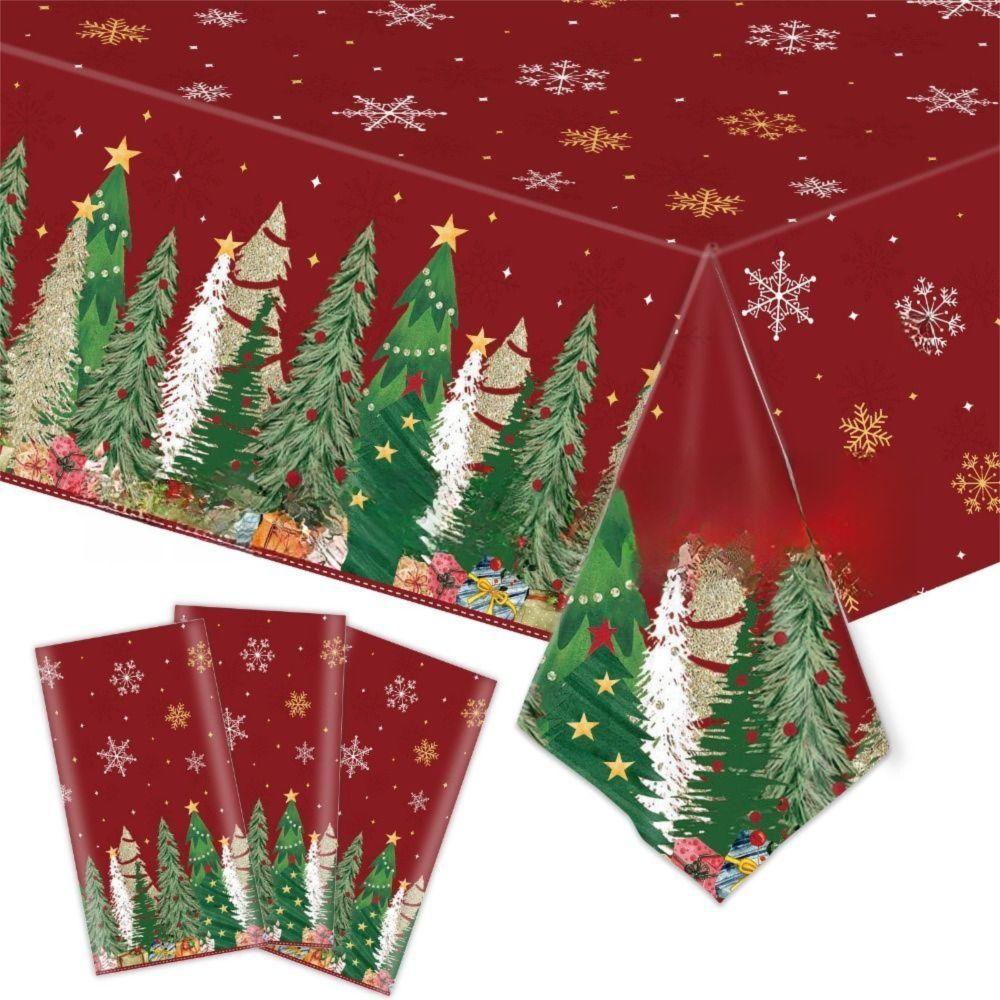 Disposable Disposable Tablecloths Bronzing Table Cover Natal Christmas Tablecloth  Home Decoration