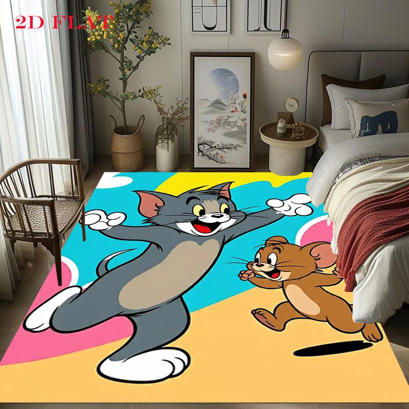 Tom Jerry Christmas Party Carpet Home Decor Floor Mats Fashion Art Room