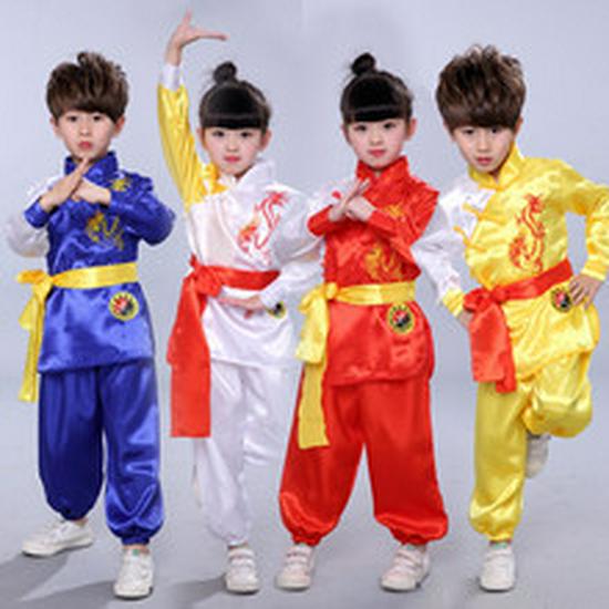 Youth Martial Arts Performance Costumes: Short Sleeve Tai Chi & Kung Fu Wear for Children