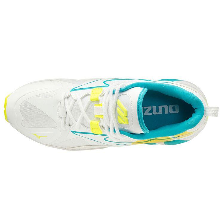 Mizuno Wave Rider 1 Form der Zeit - Weiß Gelb Herren Sneaker D1GA200347