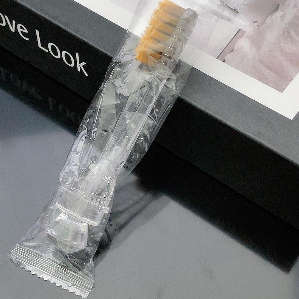 Portable Soft Bristle Toothbrush for Gum Care - 10,000 Bristles - Travel-Friendly Couple's Gift Set