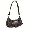 Y2K Retro Handbag Women's Bag, Stylish Fold Leather Shoulder Armpit Bag, Chic Retro Handbags Purse, Temperament Woman Tote Bag