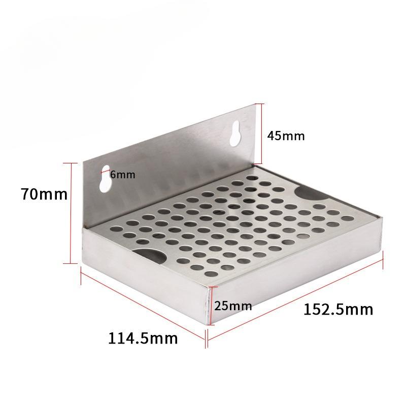 Настенный поддон для сбора пивных капель без слива, нержавеющая сталь 304, домашнее пивоварение, кегирование, разливное пиво, машина для напитков