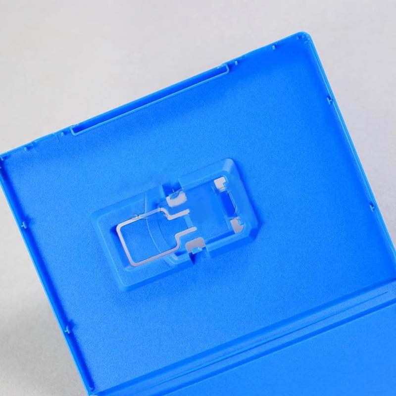 Blue Cartridge Storage Box Game Card for Case Game Cassette Sleeve for PSV1000 PSV2000 Drop-resistant
